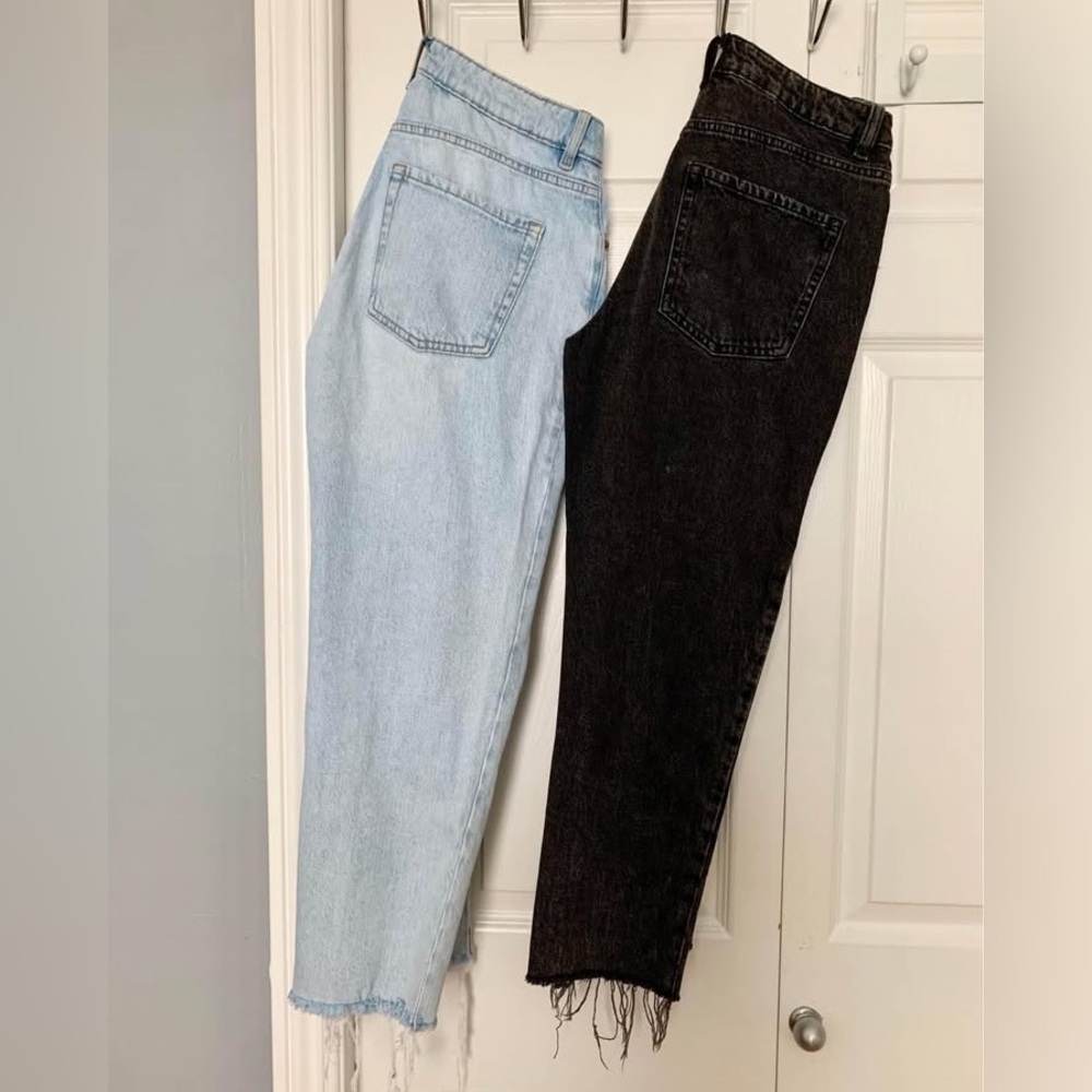 2 pairs Garage mom jeans petite length